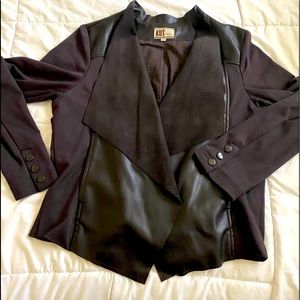 Maisha Ponte and Faux Leather Jacket